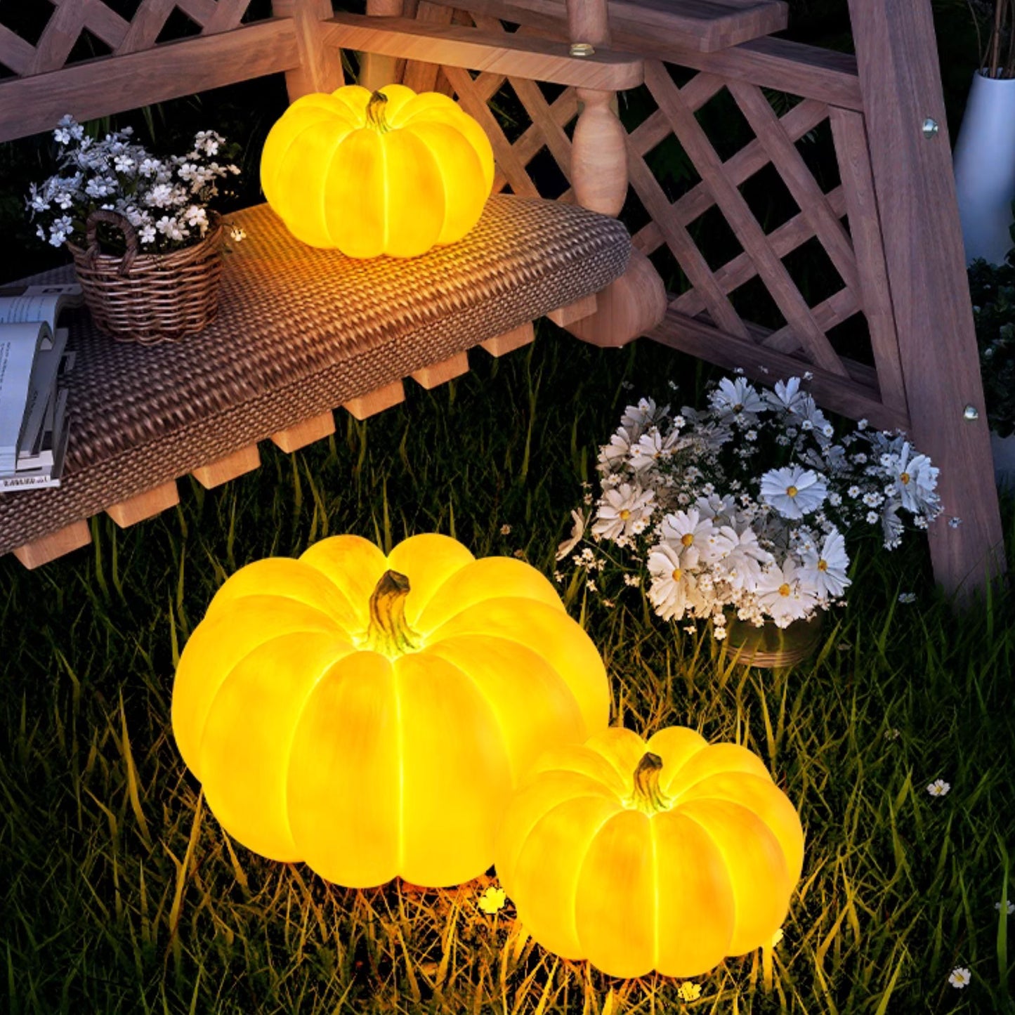 Pumpkin Solar Garden Light