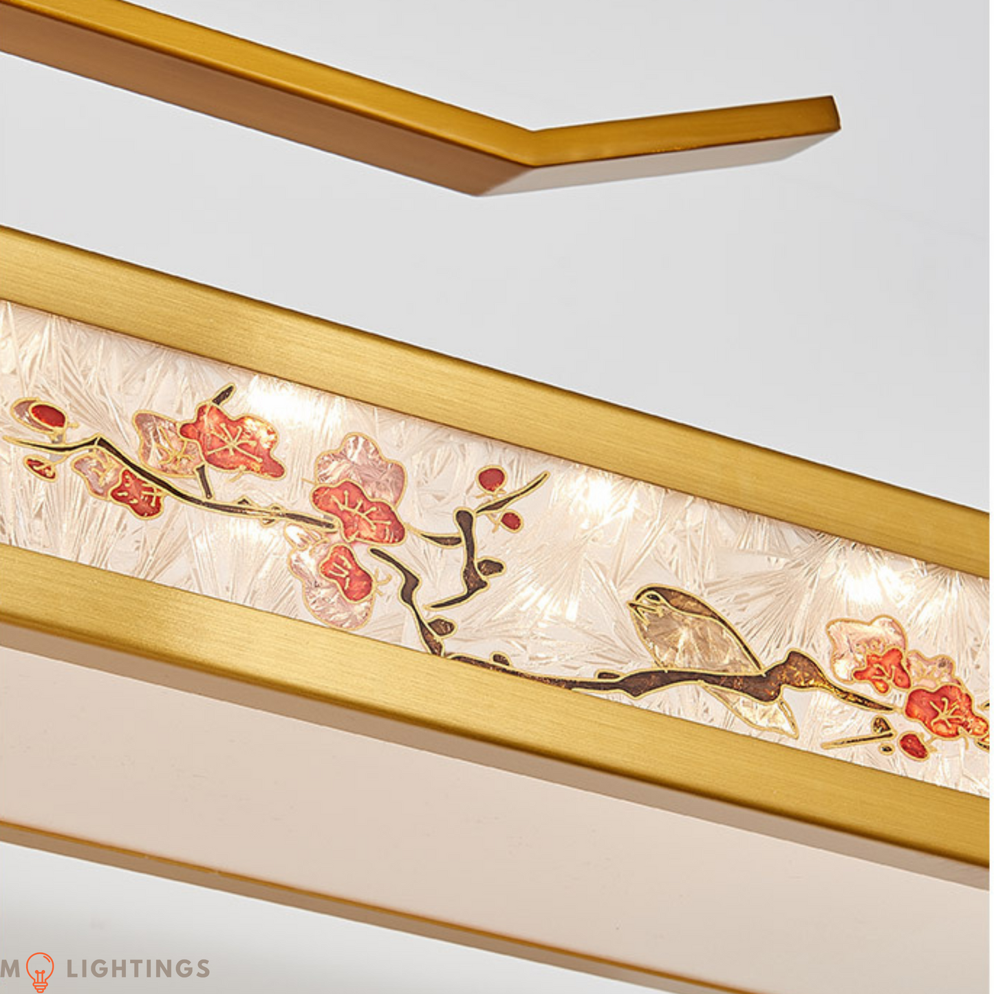 Lotus and Birds Ceiling Light