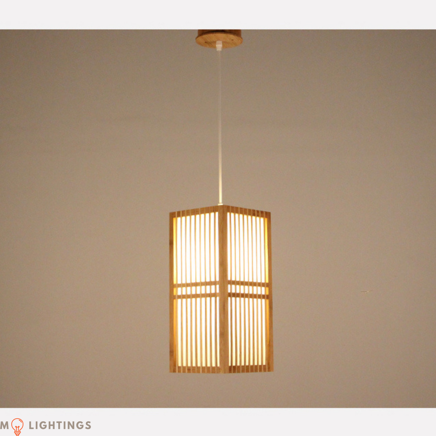 Japanese Handwoven Bamboo Tatami Ceiling Hanging Light